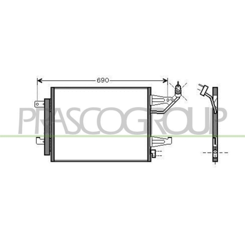 Kondensator Klimaanlage Prasco MB324C002 Prascoselection f&uuml;r Mitsubishi Smart