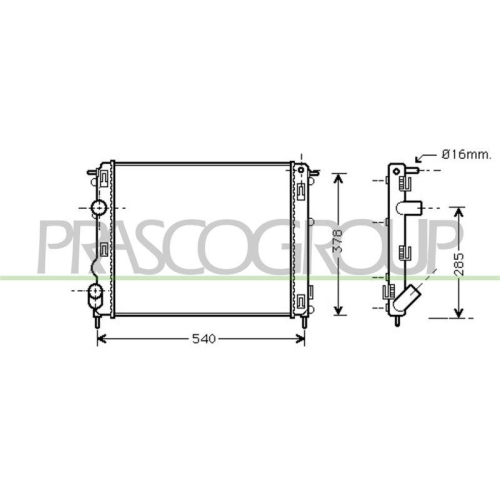 K&uuml;hler Motork&uuml;hlung Prasco DS917R005 Prascoselection f&uuml;r Nissan