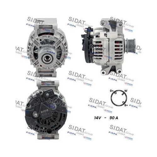 Generator Sidat A12BH0082 f&uuml;r Daf Mercedes Benz Mercedes Benz Mercedes Benz