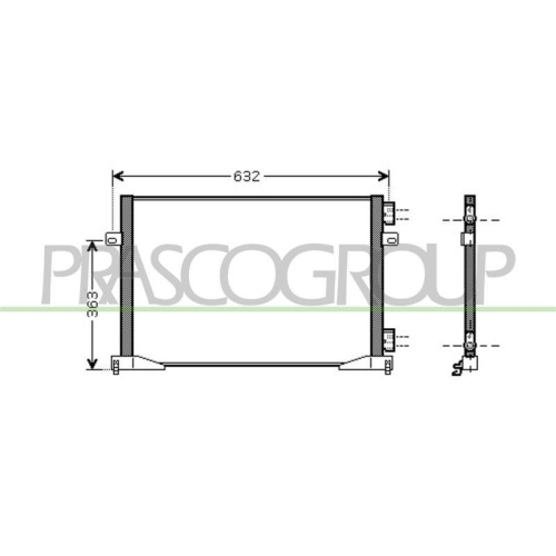 Kondensator Klimaanlage Prasco DS950C003 Prascoselection f&uuml;r Nissan Opel