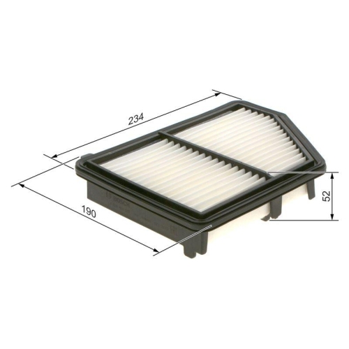 Luftfilter Bosch F026400576 f&uuml;r Honda