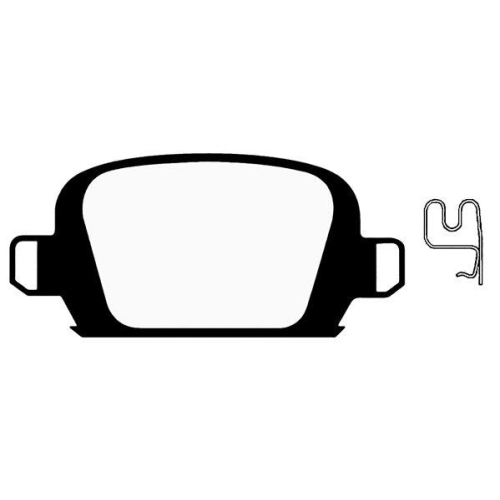 Bremsbelagsatz Scheibenbremse Raicam RA.0713.0 f&uuml;r Opel Vauxhall Hinterachse