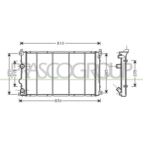 K&uuml;hler Motork&uuml;hlung Prasco DS960R003 Prascoselection f&uuml;r Nissan Opel Vauxhall