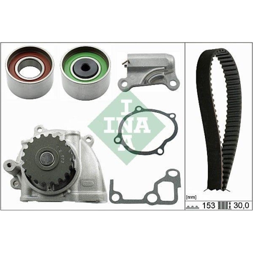 Wasserpumpe + Zahnriemensatz Schaeffler Ina 530 0477 30 f&uuml;r Mazda