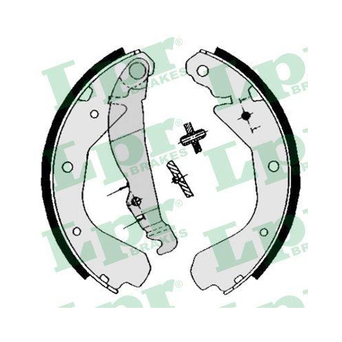 Bremsbackensatz Lpr 04640 f&uuml;r Opel Vauxhall Pontiac Hinterachse