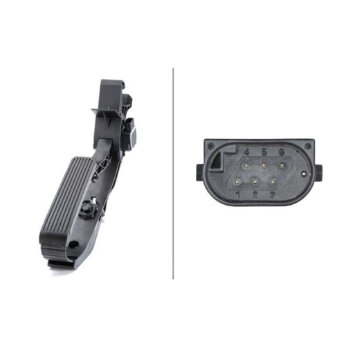 Sensor Accelerator Pedal Position Hella 6PV 010 946-481 for Daimler