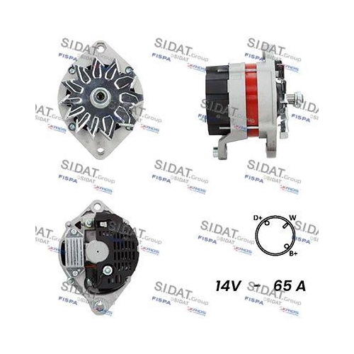Generator Sidat A12ML0541A2 für Alfa Romeo Fiat Iveco Lancia Same