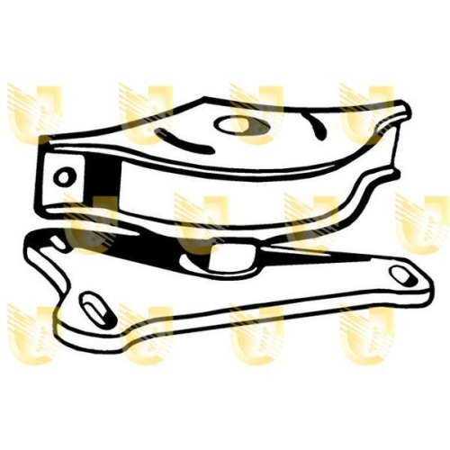 Lagerung Motor Unigom 395024 f&uuml;r Fiat Unten