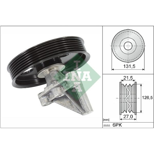 Umlenk /führungsrolle Keilrippenriemen Ina 532 0354 10 für Nissan Renault Dacia