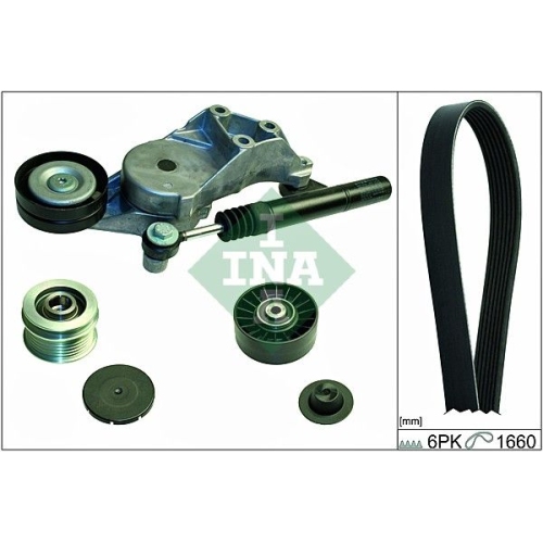Keilrippenriemensatz Ina 529 0110 10 f&uuml;r Audi Seat Skoda VW