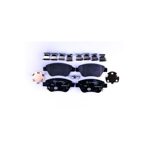 Bremsbelagsatz Scheibenbremse Hella 8DB 355 021-131 f&uuml;r Opel Vauxhall