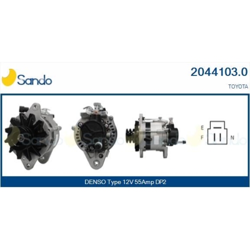 Generator Sando 2044103.0 f&uuml;r Toyota