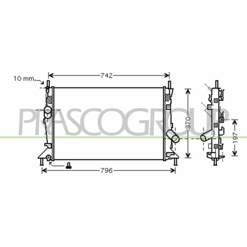 K&uuml;hler Motork&uuml;hlung Prasco FD424R005 Prascoselection f&uuml;r Ford Mazda Volvo