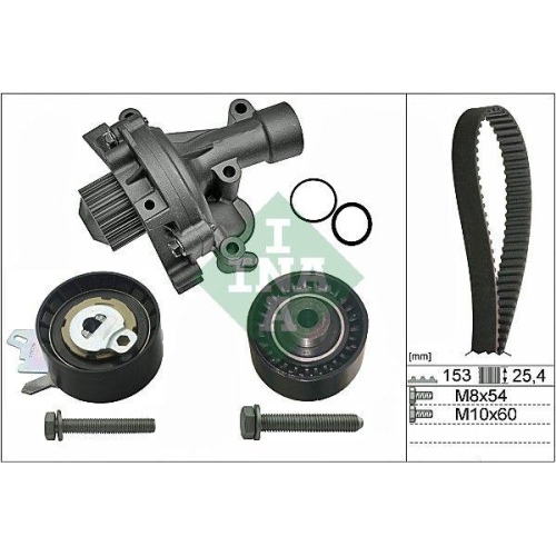 Water Pump & Timing Belt Kit Schaeffler Ina 530 0471 30 for Citro&euml;n Peugeot