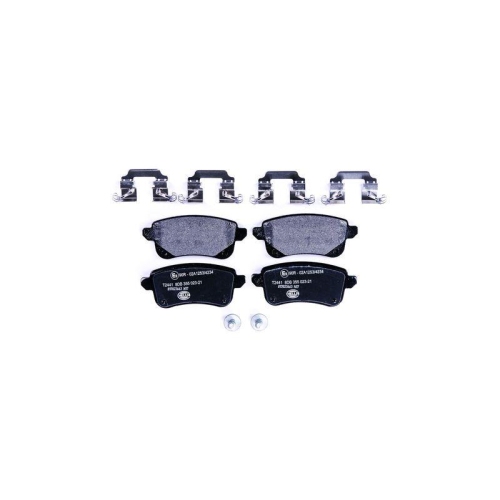 Bremsbelagsatz Scheibenbremse Hella 8DB 355 023-211 f&uuml;r Mitsubishi Nissan Amc