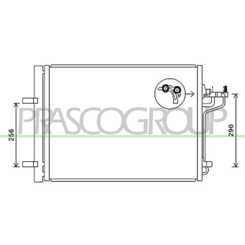 Kondensator Klimaanlage Prasco FD428C003 Prascoselection f&uuml;r Ford