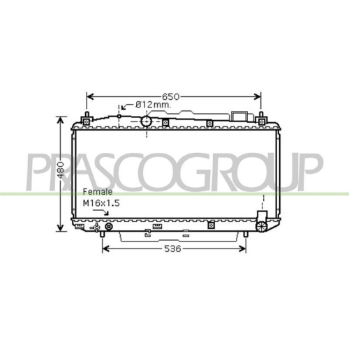 K&uuml;hler Motork&uuml;hlung Prasco TY283R008 Prascoselection f&uuml;r Toyota