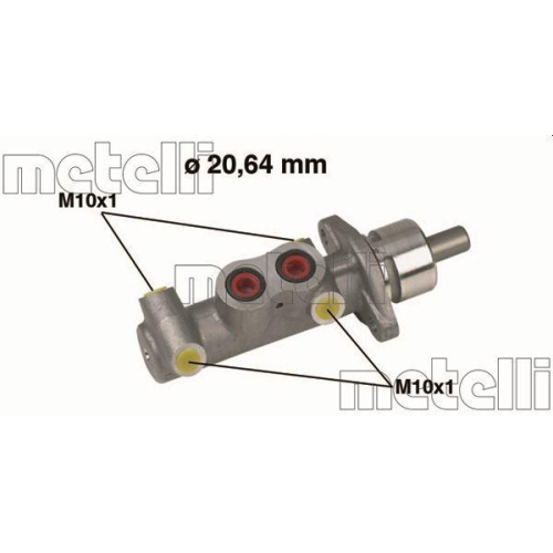 Hauptbremszylinder Metelli 05-0289 f&uuml;r Fiat