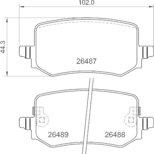 Bremsbelagsatz Scheibenbremse Brembo P30139 Prime Line f&uuml;r Hyundai Kia