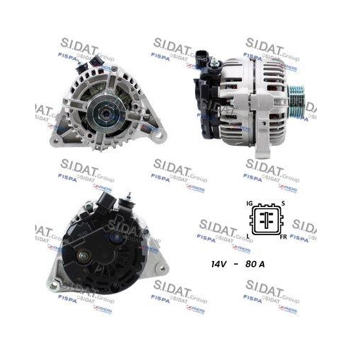 Generator Sidat A12BH0235A2 für Toyota