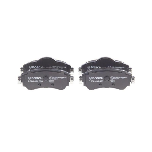 Bremsbelagsatz Scheibenbremse Bosch 0986494690 f&uuml;r Citro&euml;n Peugeot Vorderachse