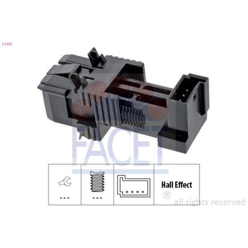 Bremslichtschalter Facet 7.1215 Made In Italy - Oe Equivalent f&uuml;r Bmw Porsche VW