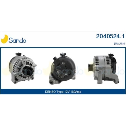 Generator Sando 2040524.1 für Bmw Mini