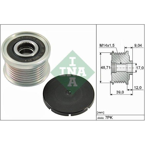 Generatorfreilauf Schaeffler Ina 535 0275 10 f&uuml;r Bmw Mini