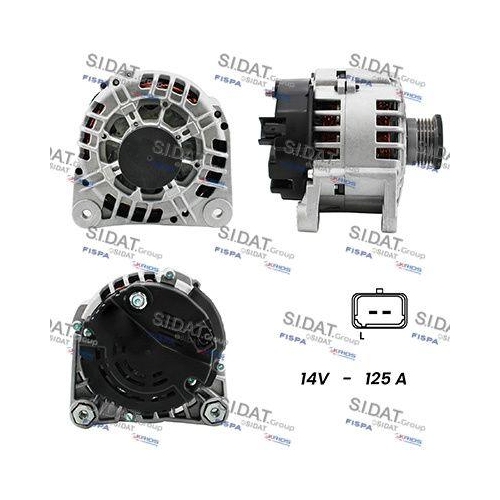 Generator Sidat A12VA0042A2 f&uuml;r Mitsubishi Nissan Opel Renault Vauxhall Volvo