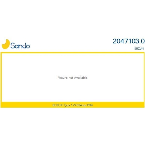Generator Sando 2047103.0 f&uuml;r Suzuki