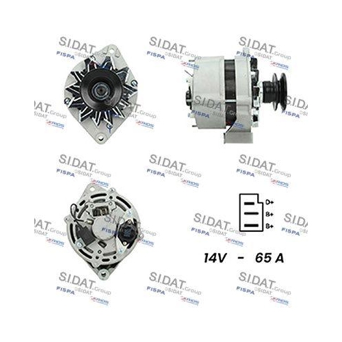 Generator Sidat A12BH0394A2 f&uuml;r Audi Seat Skoda VW Vag