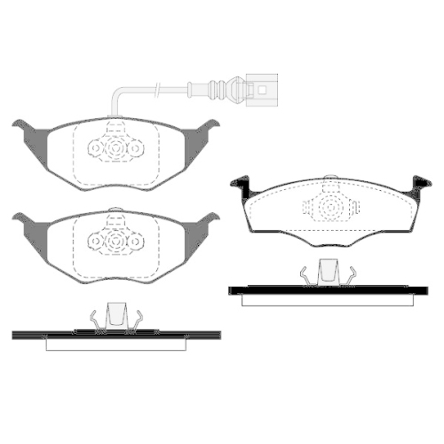Brake Pad Set Disc Brake Raicam RA.0684.1 for Audi