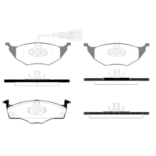 Bremsbelagsatz Scheibenbremse Raicam RA.0684.2 f&uuml;r Audi Vorderachse