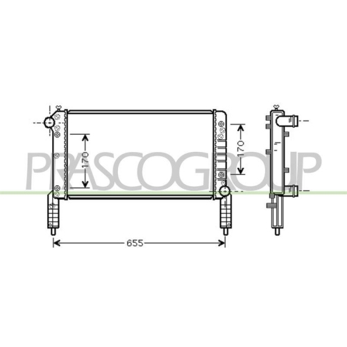 K&uuml;hler Motork&uuml;hlung Prasco FT908R004 Prascoselection f&uuml;r Fiat