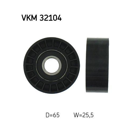 Umlenk /f&uuml;hrungsrolle Keilrippenriemen Skf VKM 32104 f&uuml;r Alfa Romeo Oben