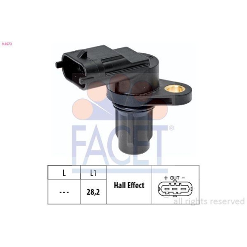 Sensor Nockenwellenposition Facet 9.0573 Made In Italy - Oe Equivalent f&uuml;r Kia