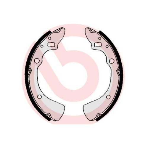 Bremsbackensatz Brembo S49507 Essential Line f&uuml;r Mazda Hinterachse