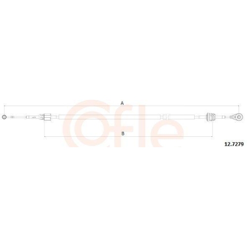 Seilzug Schaltgetriebe Cofle 12.7279 für Alfa Romeo Fiat