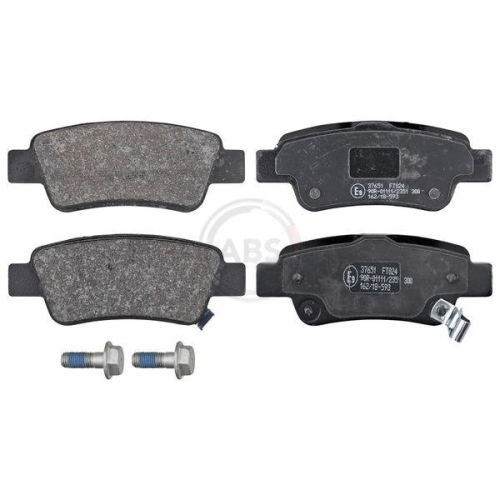 Bremsbelagsatz Scheibenbremse A.b.s. 37651 f&uuml;r Honda Hinterachse