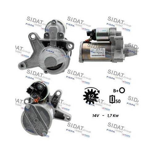 Starter Sidat S12BH0935 f&uuml;r Citro&euml;n Opel Peugeot Citro&euml;n/peugeot