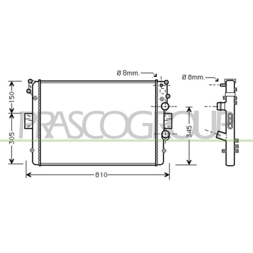 K&uuml;hler Motork&uuml;hlung Prasco FT926R008 Prascoselection f&uuml;r Fiat Iveco