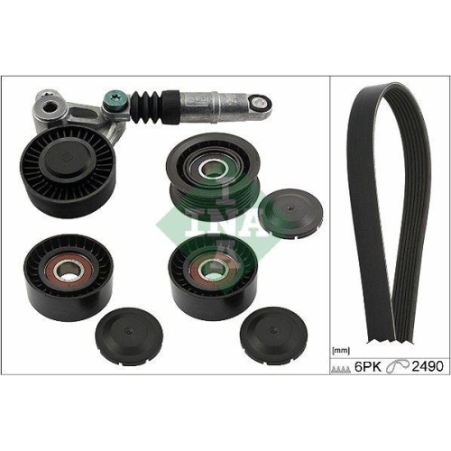 Keilrippenriemensatz Schaeffler Ina 529 0209 10 f&uuml;r Audi Seat Skoda VW