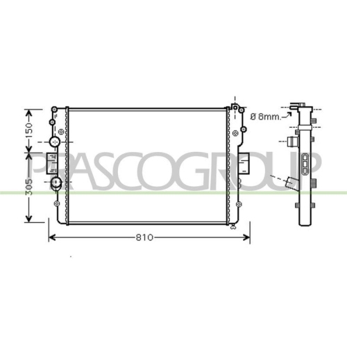 K&uuml;hler Motork&uuml;hlung Prasco FT927R001 Prascoselection f&uuml;r Fiat Iveco