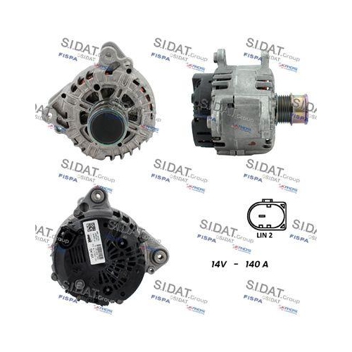Generator Sidat A12VA0097 für Audi Seat Skoda VW Vag