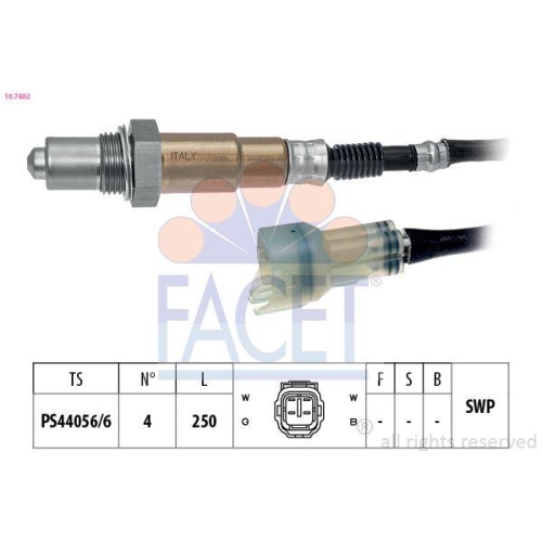 Lambdasonde Facet 10.7482 Made In Italy - Oe Equivalent f&uuml;r Suzuki