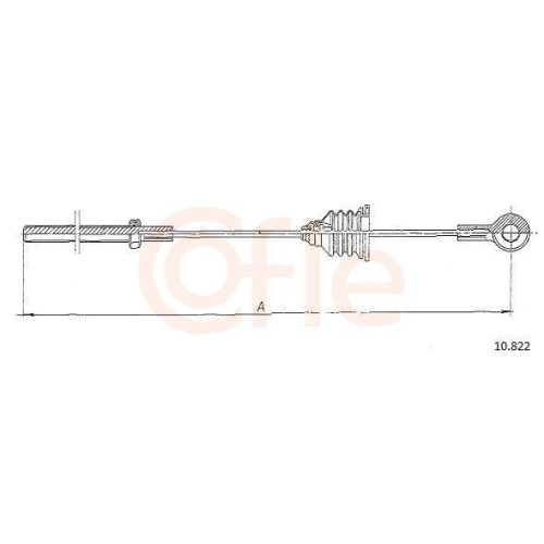 Seilzug Feststellbremse Cofle 10.822 für Volvo Vorne