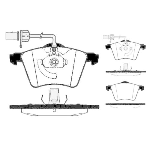 Brake Pad Set Disc Brake Raicam RA.0687.0 for VW