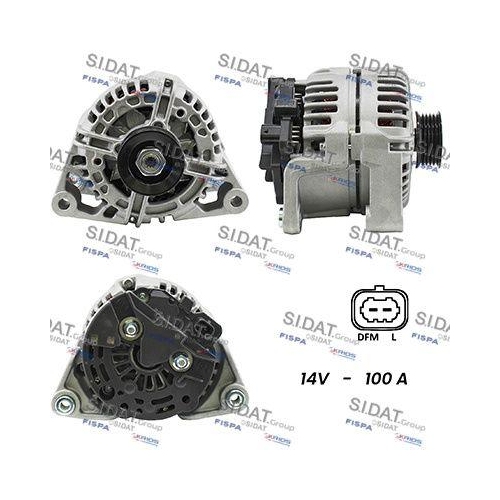 Generator Sidat A12BH0458A2 f&uuml;r Opel