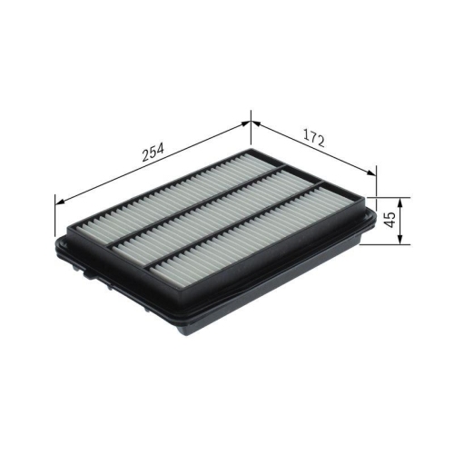 Luftfilter Bosch F026400727 f&uuml;r Nissan Renault