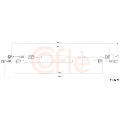 Seilzug Schaltgetriebe Cofle 11.3270 f&uuml;r Fiat